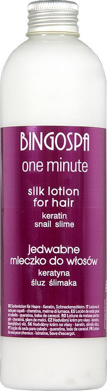 BingoSpa Jedwabne mleczko do włosów - odżywka BingoSpa