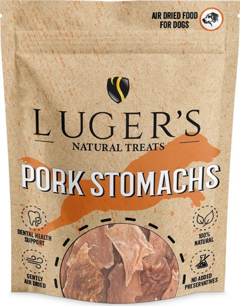 Luger's Natural Treats Przysmak dla psa żołądki wieprzowe 100 g