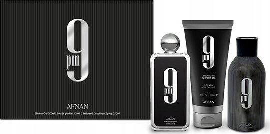 Afnan Afnan 21:00 Dárková sada EDP 100 ml, sprchový gel 200 ml a deospray 250 ml - 100 ml