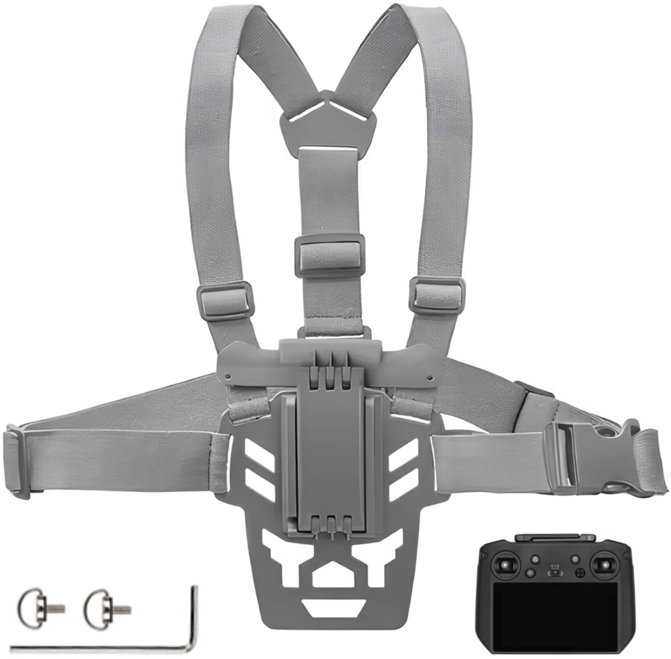 UCHWYT MOCOWANIE NA KLATKĘ PIERSIOWĄ REGULOWANE SZELKI DO KONTROLERA DJI RC PRO