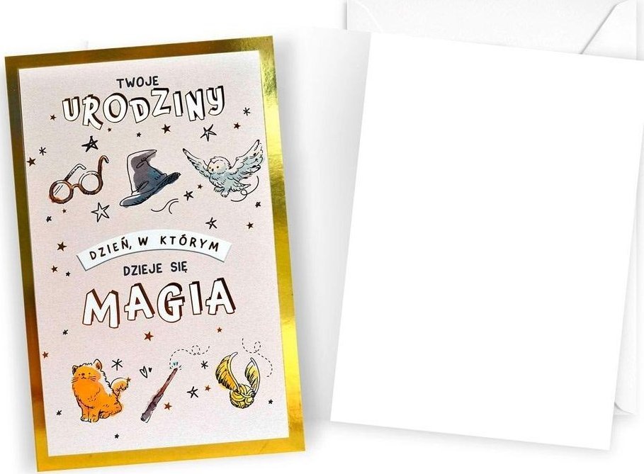 Karnet urodziny Harry Potter