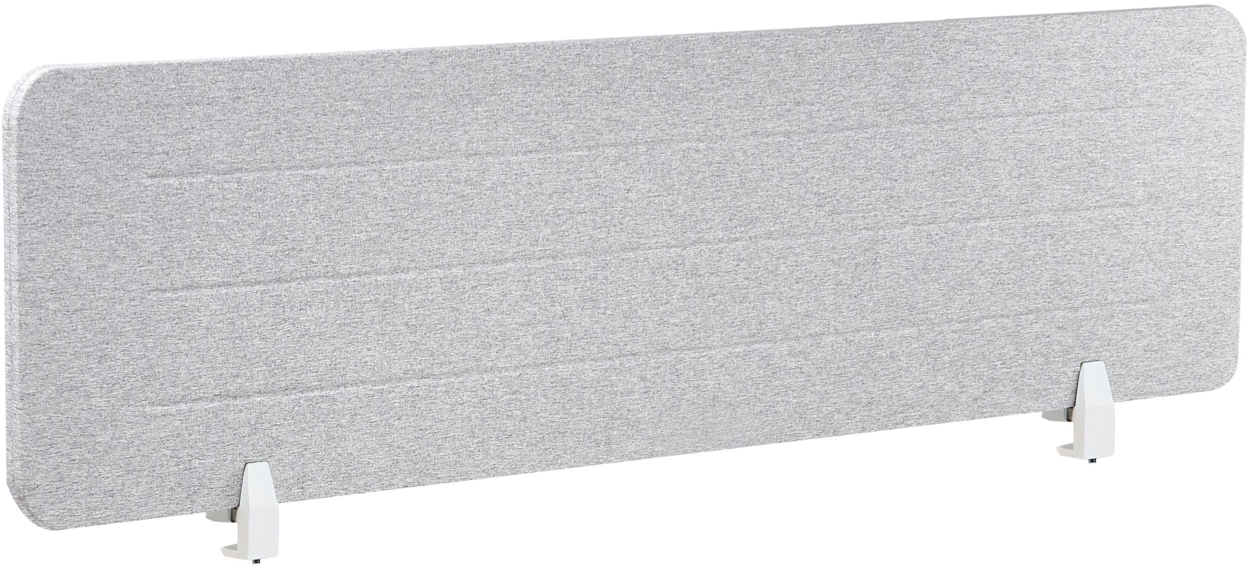 Przegroda na biurko 160 x 40 cm jasnoszara ZIGGY