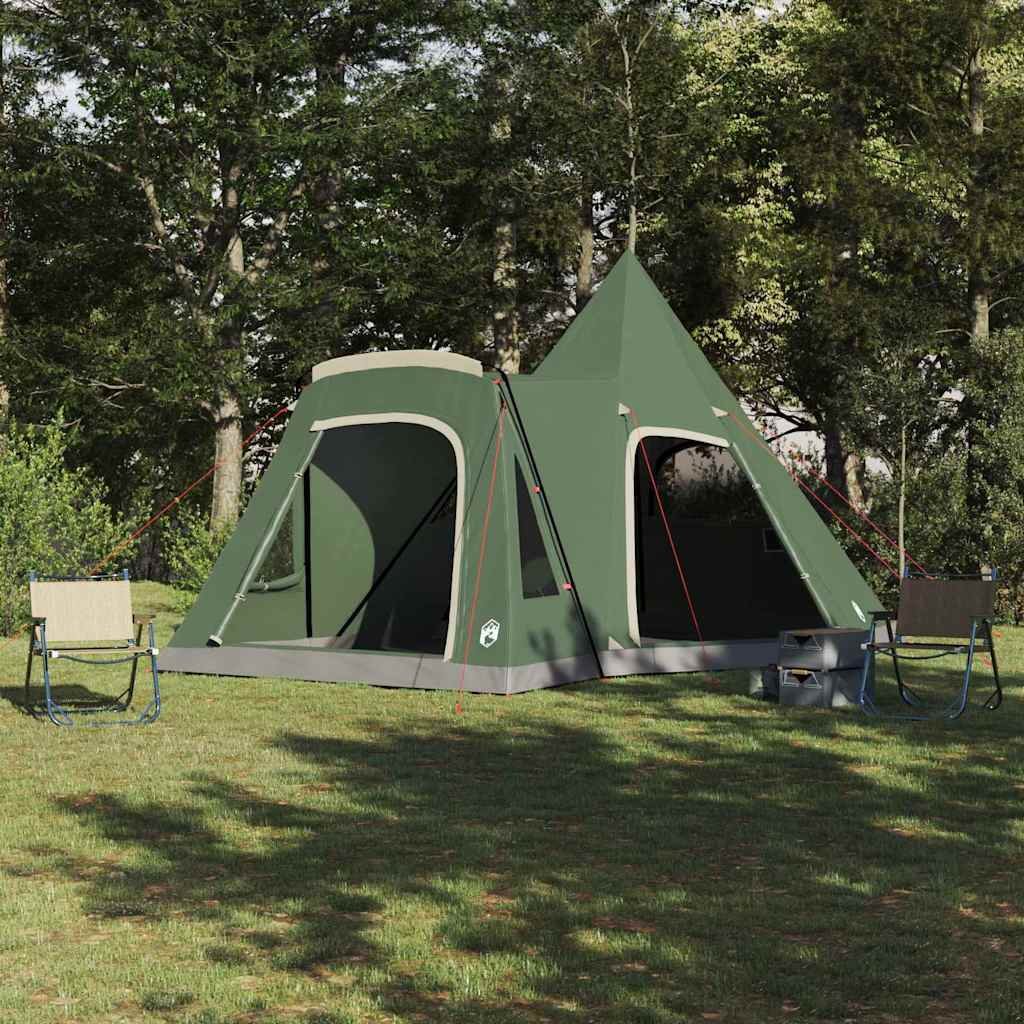 vidaXL Namiot Teepee z dachem zielony 545 x 450 x 295 cm