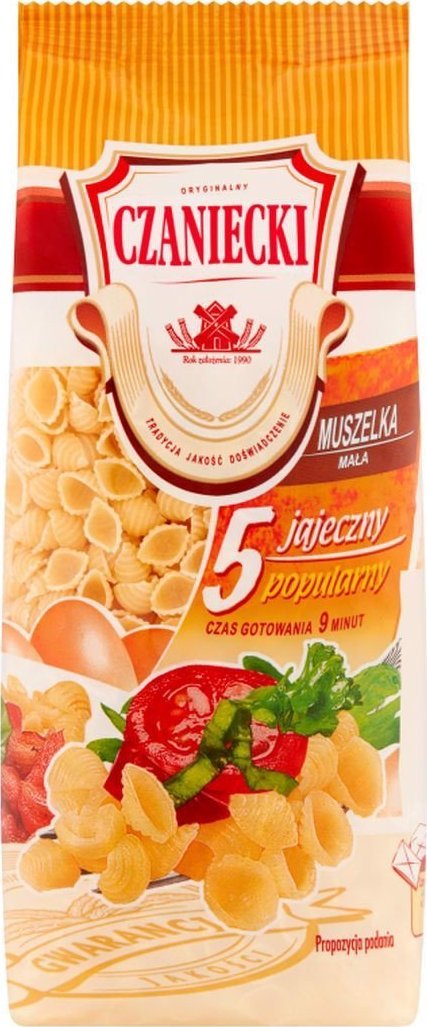 Czaniecki Czaniecki Makaron 5 jajeczny muszelka mała 250 g