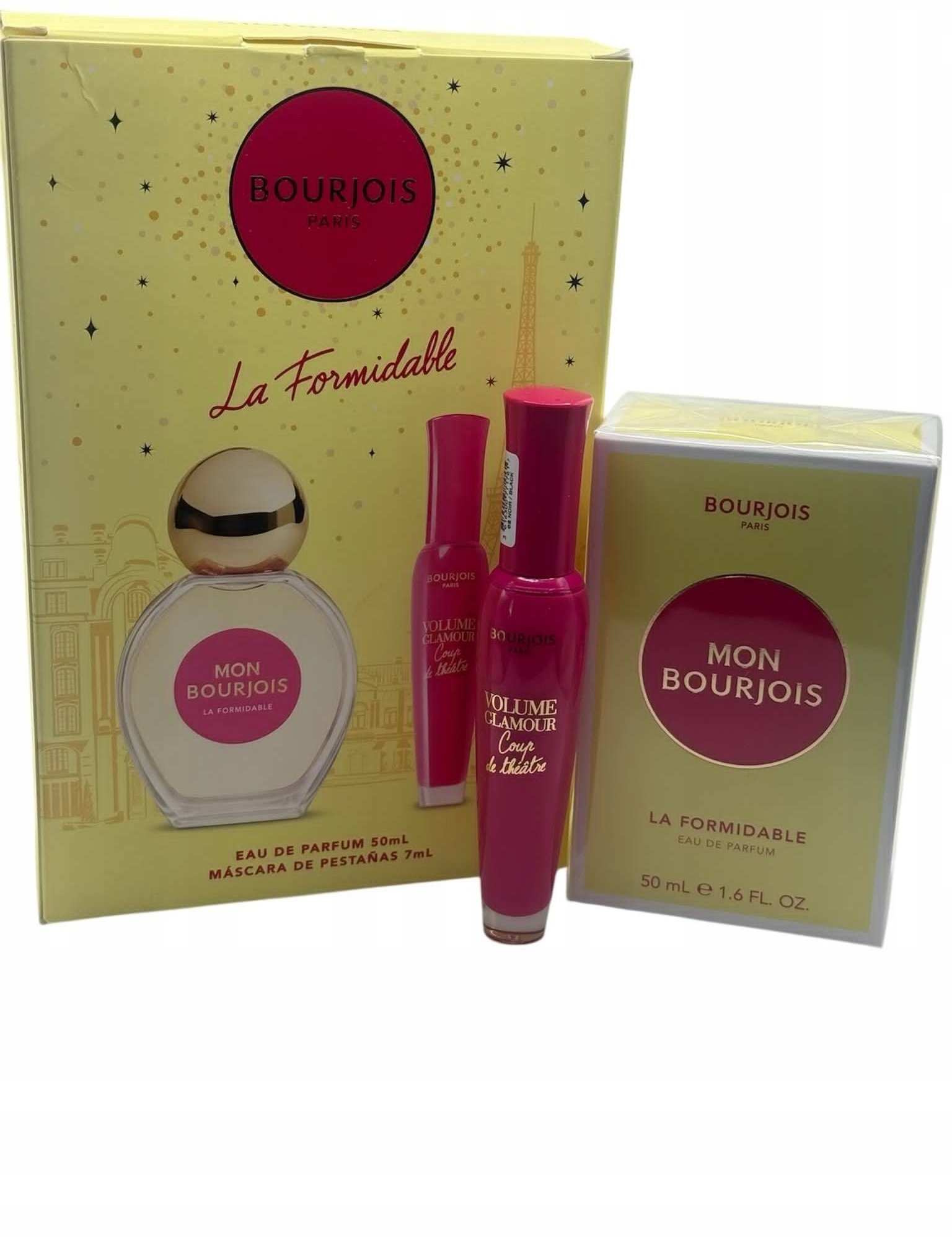 Set Bourjois: La Formidable, Eau De Parfum, For Women, 50 ml + Volume Glamour, Mascara, Black, 7 ml For Women