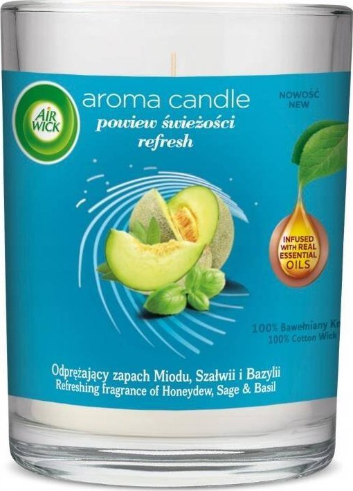 Air Wick Aroma Candle świeca zapachowa Powiew Świeżości 220g