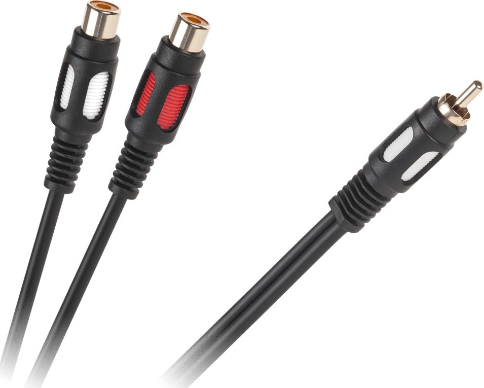 Kabel RCA (Cinch) - RCA (Cinch) x2 0.25m czarny (KPO3870)