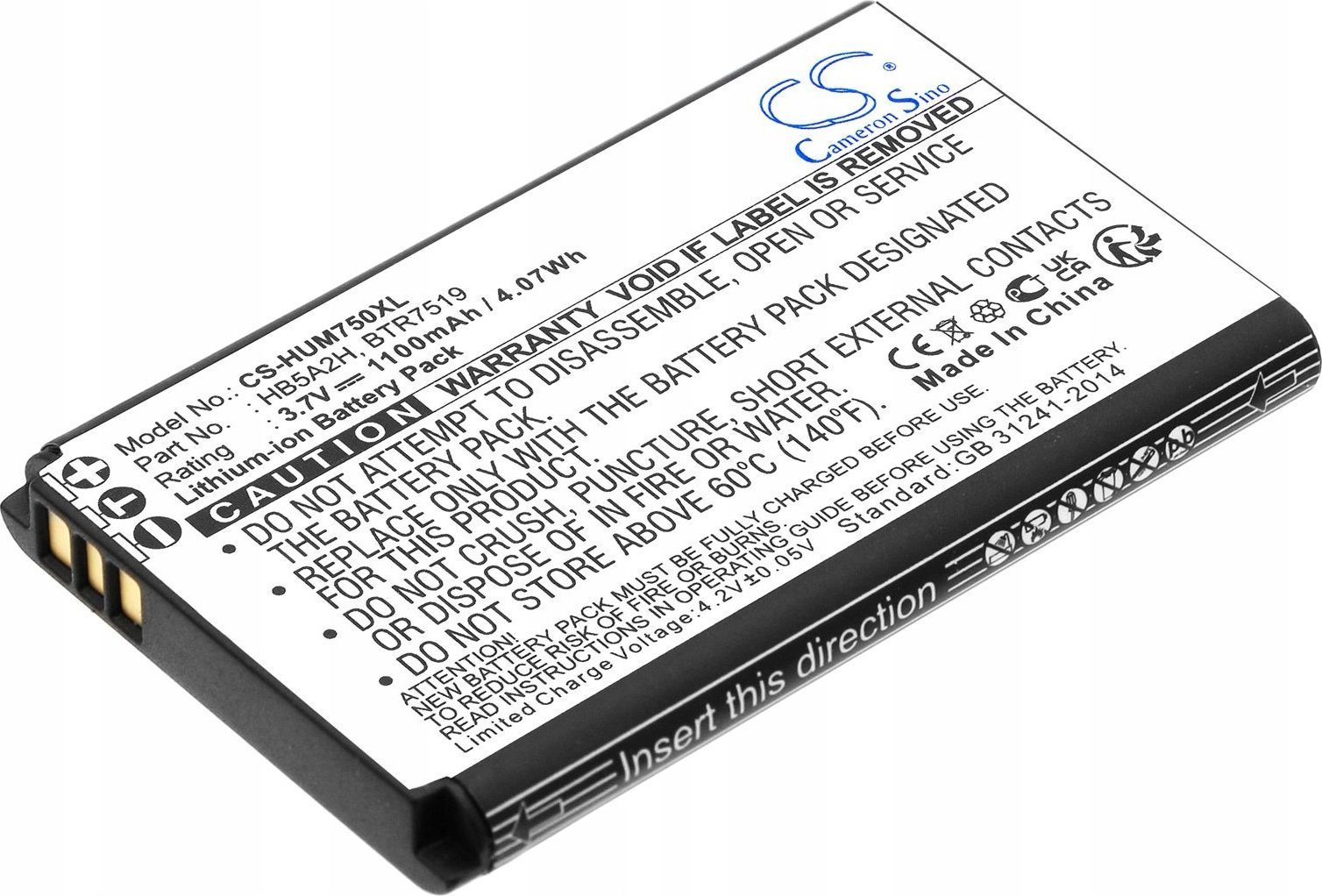 Cameron Sino Akumulator Bateria Typ Hb5a2h Btr7519 Do Huawei E5220 E5331 M570 M750 M228 / Cs-hum750xl