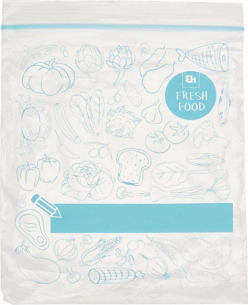 Excellent Houseware Worki woreczki torebki strunowe do przechowywania żywności 20 x 1L