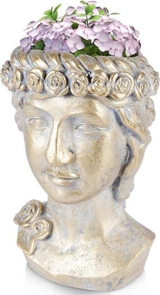 Vilde Osłonka na doniczkę złota głowa 33 cm