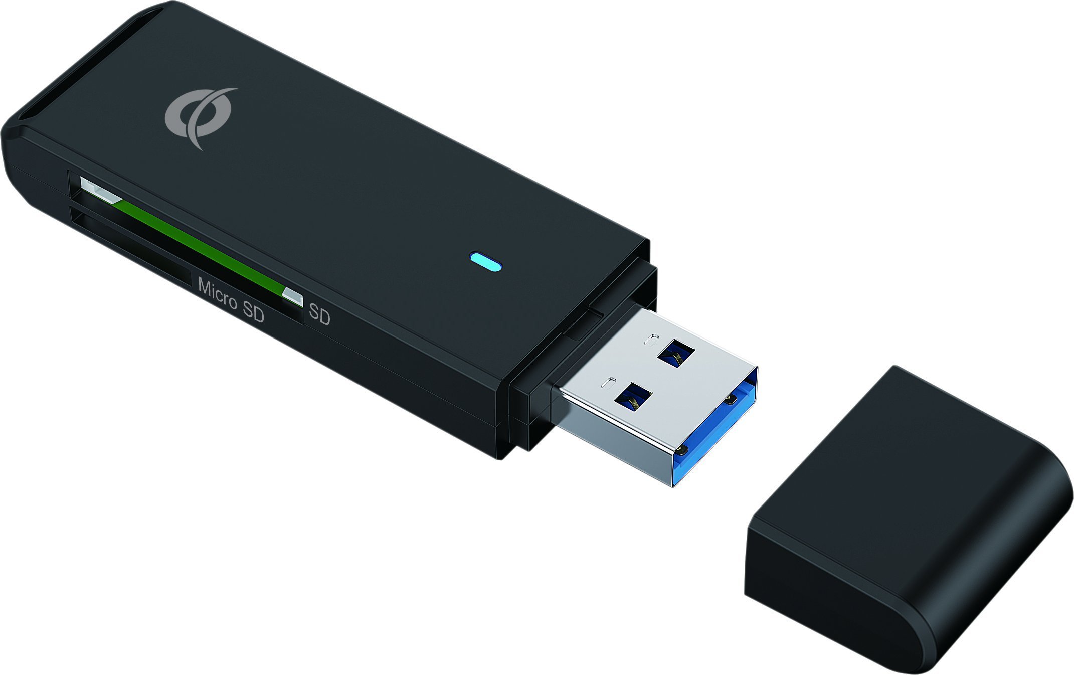 Czytnik Conceptronic CONCEPTRONIC SD+MicroSD Card Reader USB 3.0 schwarz