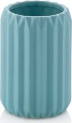 Kela Ceramiczny kubek na szczoteczki śred. 7,5 x 10,5 cm turkusowy