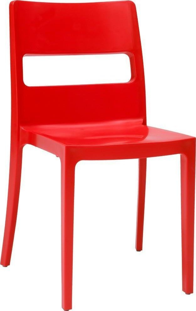 SCAB Design Krzesło Sai czerwone z tworzywa