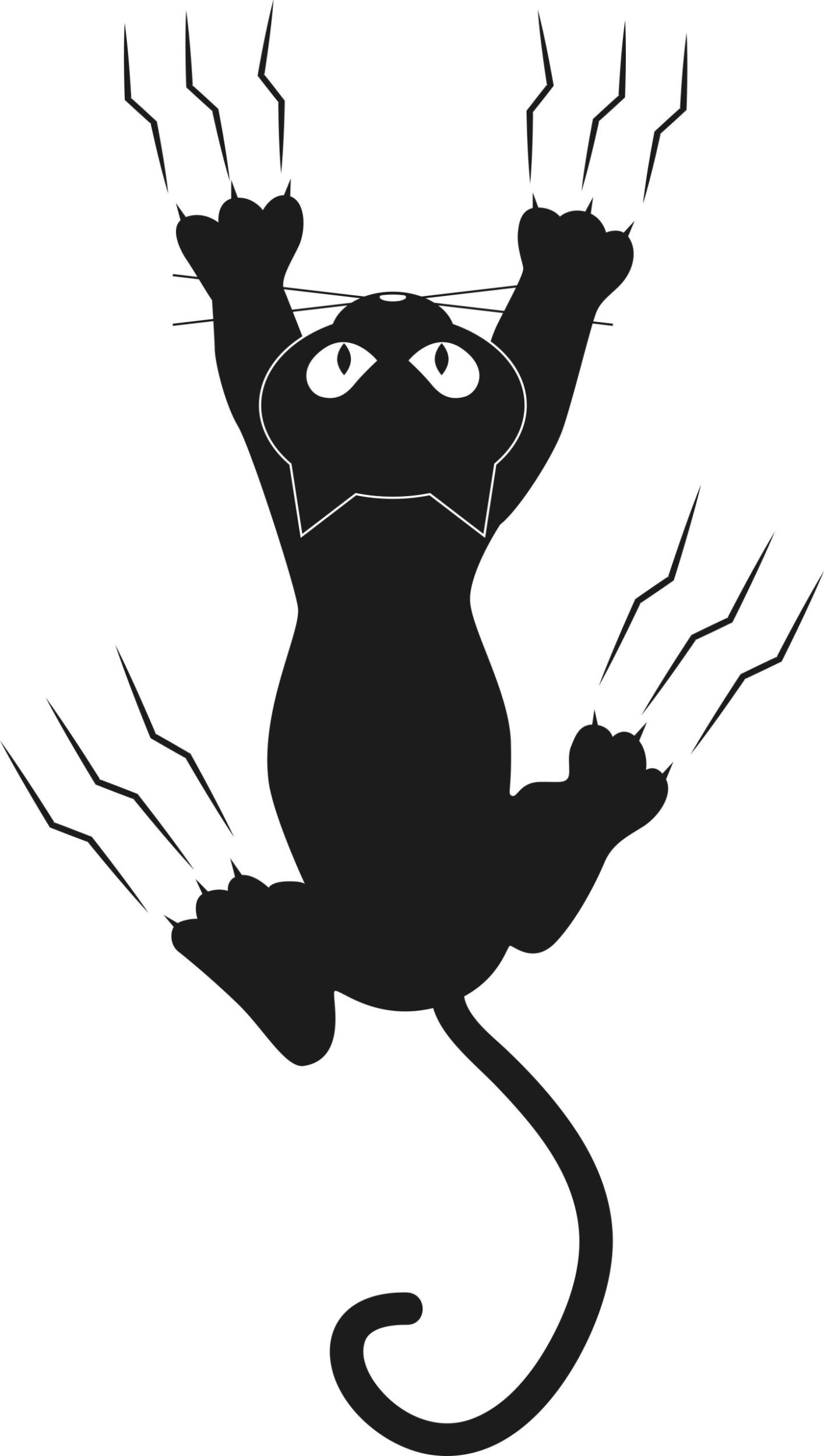 naSciane Naklejka KOT kotek spadający ze ściany kotki