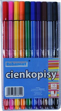 SCHEMAT Cienkopisy 10 kolorów SCHEMAT 0.4mm (8149) Schemat