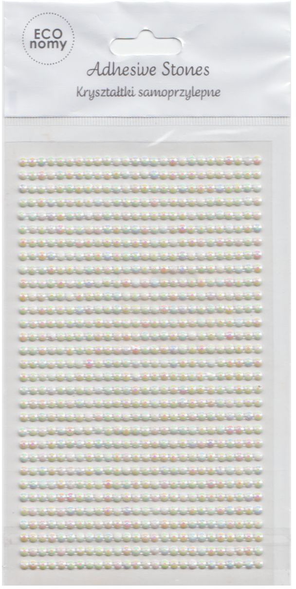 DP Craft KrysztaĹ‚ki samoprzylepne 3 mm Opalescent Cream GRKR-048