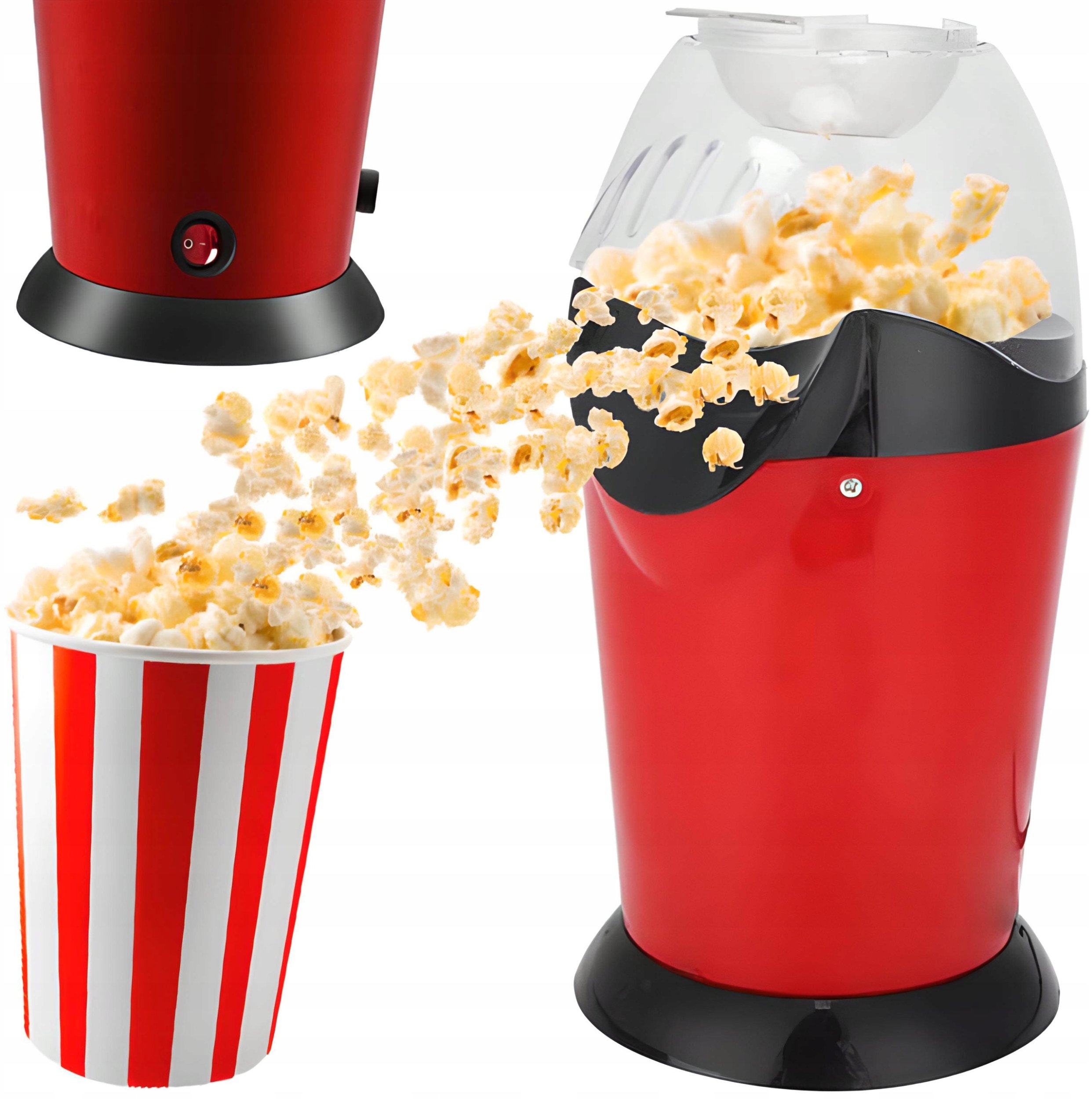 Urządzenie do popcornu RETOO E593 czerwony 900 W