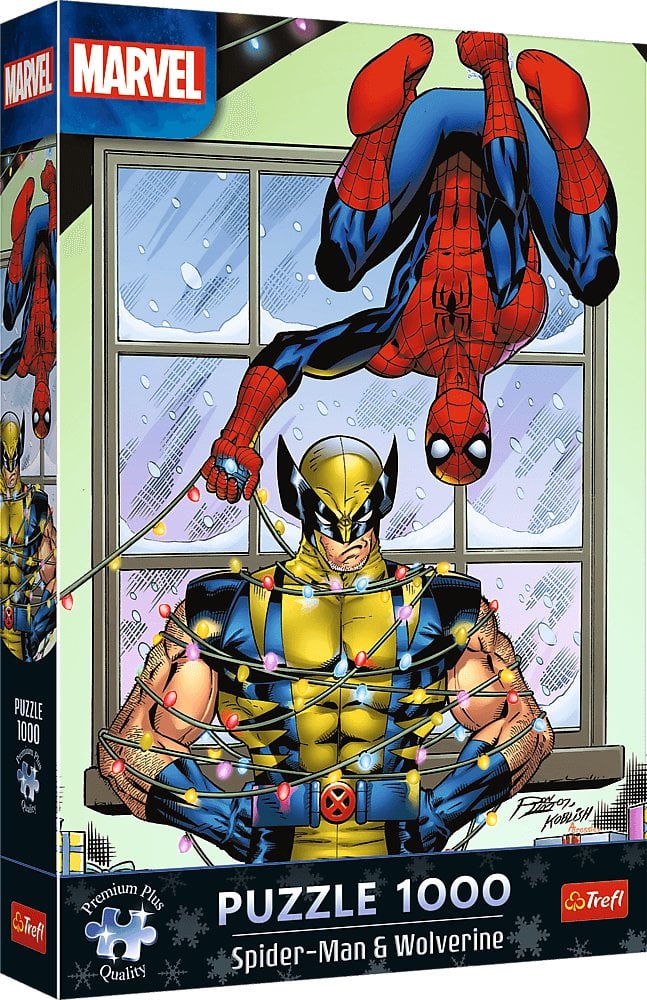 Trefl Puzzle Premium Plus Quality Marvel Spider-Man & Wolverine: Święta 1000 elementów (12088)