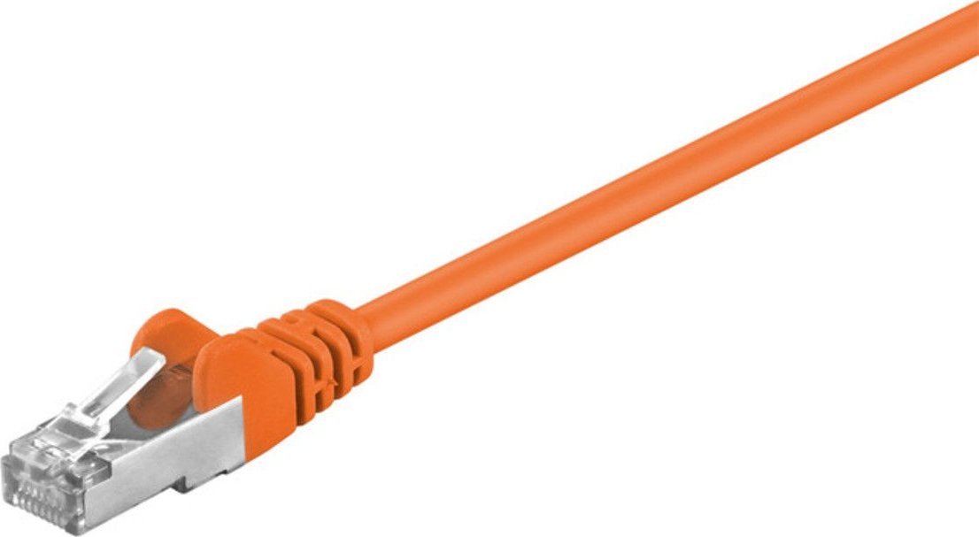 Goobay 95209 kabel sieciowy Pomarańczowy 0,25 m Cat5e SF/UTP (S-FTP)