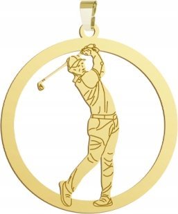 Radziszewska Jewellery Pozłacana Zawieszka GOLF GRAWER DEDYKACJA