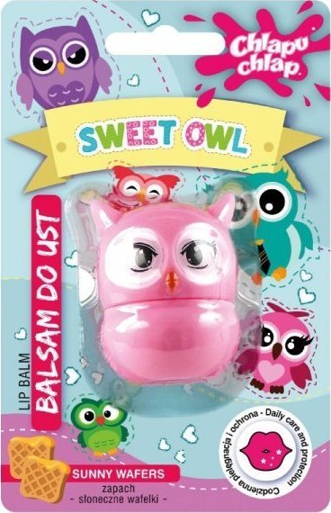 Chlapu Chlap CHLAPU CHLAP Balsam do ust Sweet Owl (Sowa) - słoneczne wafelki 1szt