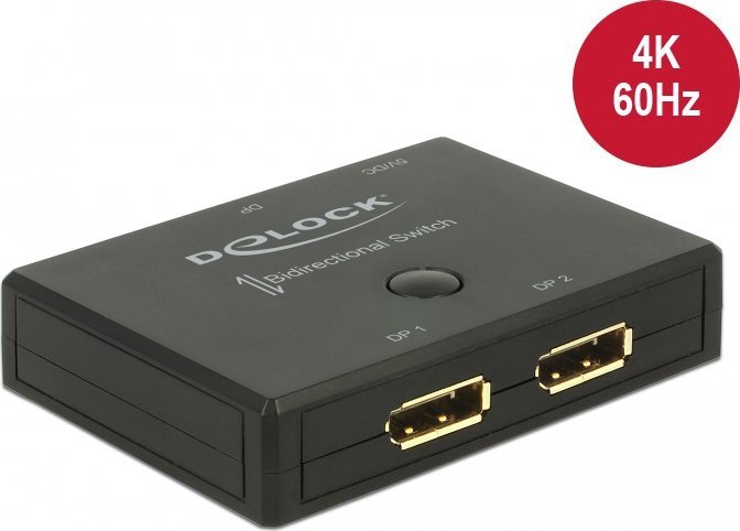 Delock DELOCK Umschalter Displayport 2-1 bidirektional 4K 60Hz