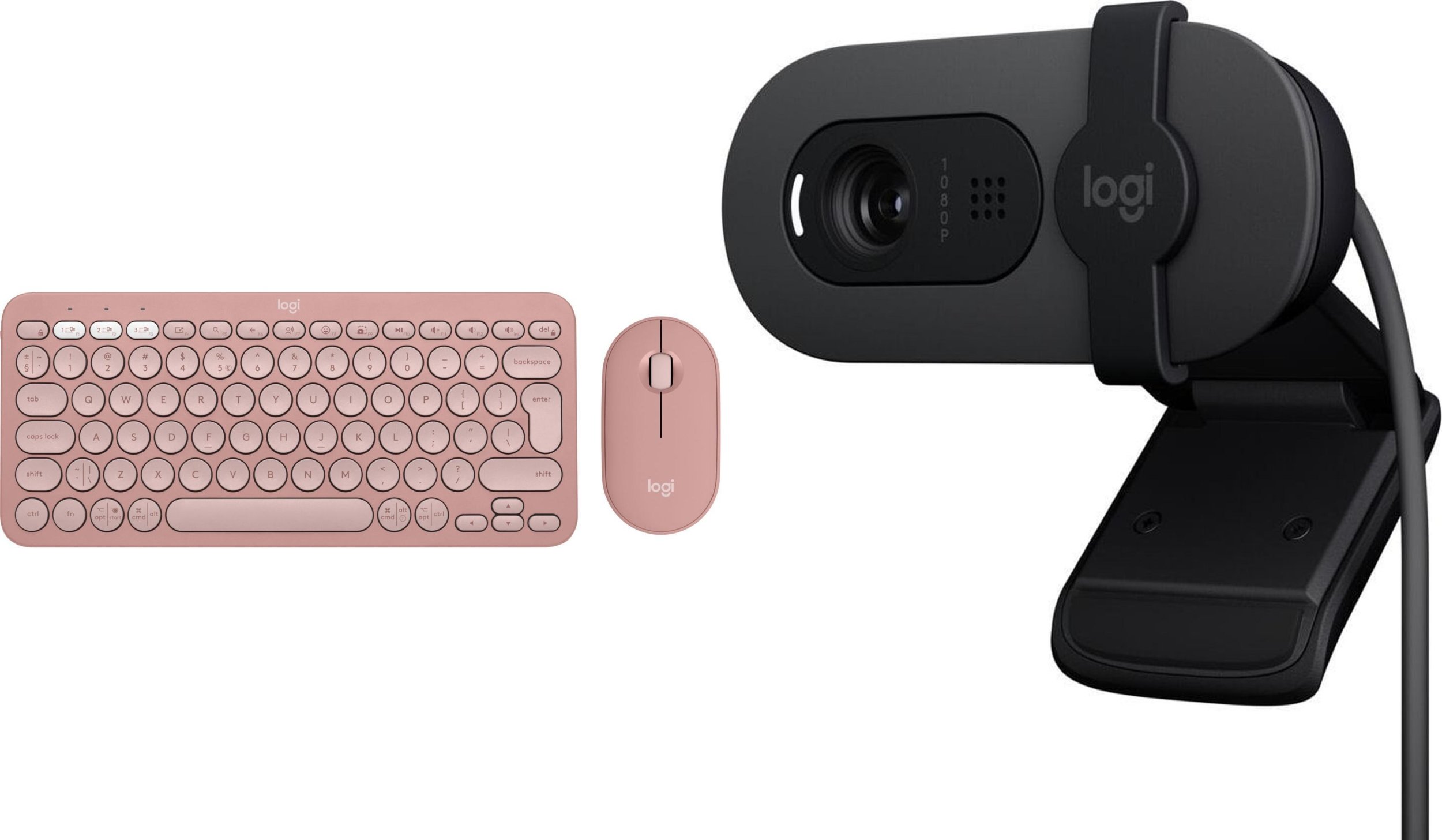 Klawiatura + mysz Logitech Pebble 2 Combo (920-012241) + Brio 100 (960-001585)