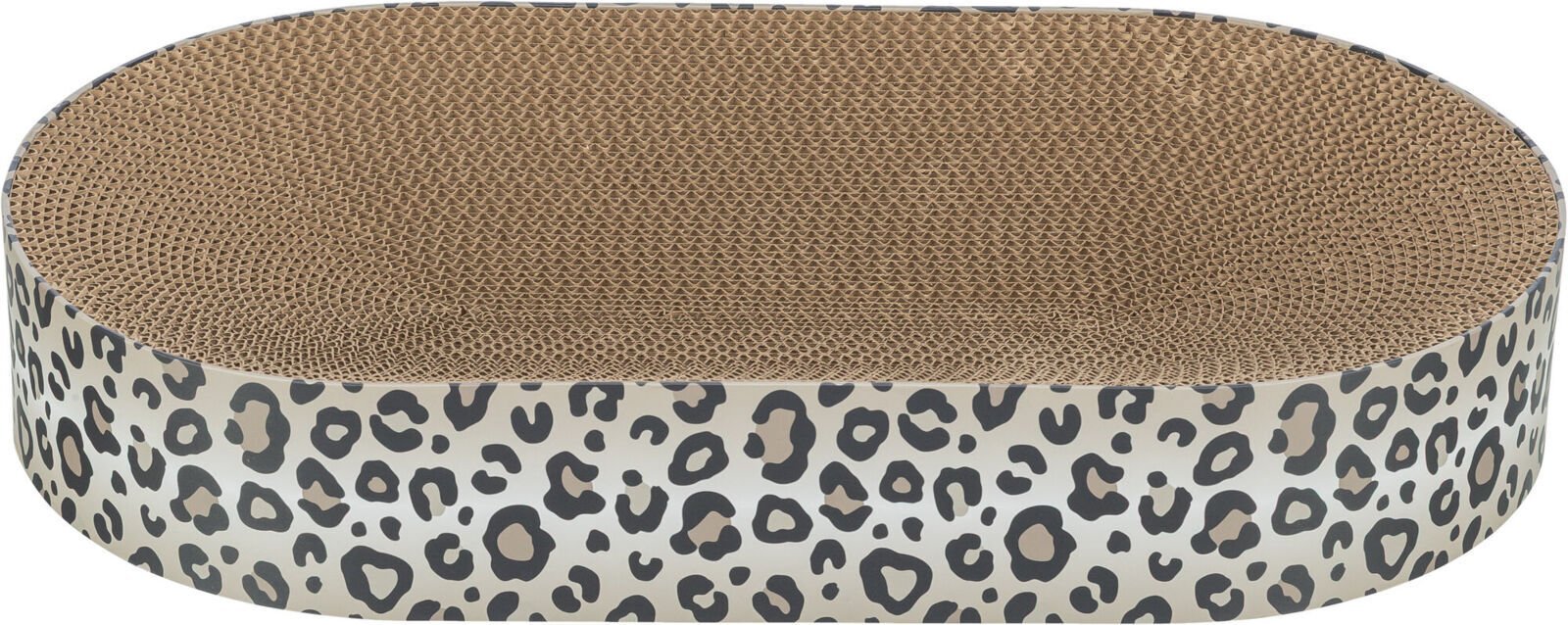 Mruu&Pruu Leo, kartonowy drapak dla kota, kremowy, 63x10x35 cm