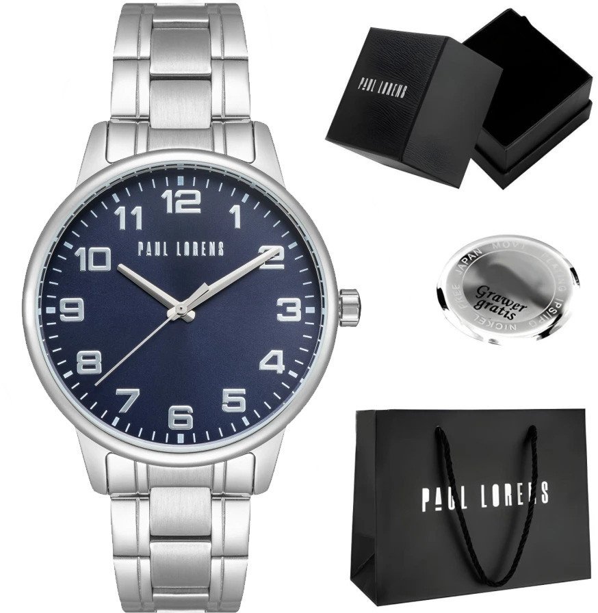 Zegarek męski Paul Lorens GUARO-6C1 Z GRAWEREM