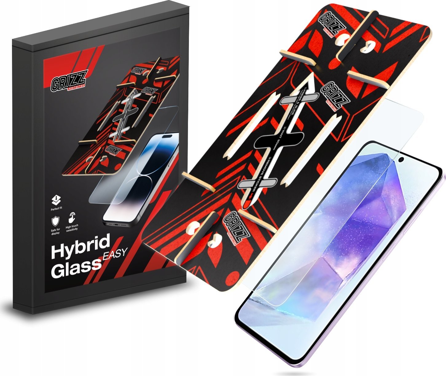GrizzGlass Szkło hybrydowe HybridGlass Easy do Samsung Galaxy A55