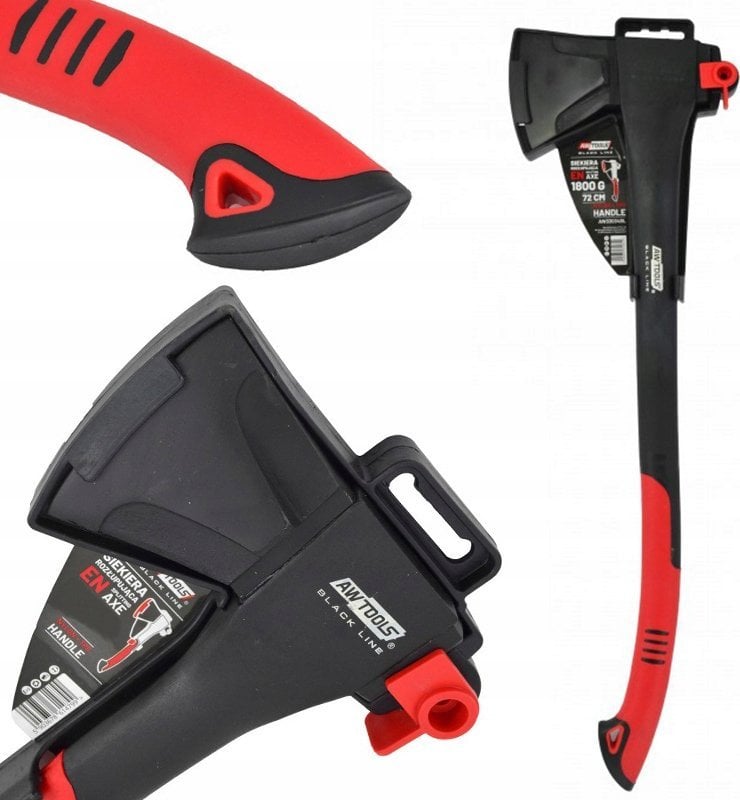 AWTools AWTOOLS SIEKIERA Z KLINEM 1800g PEŁNY KOMPOZYT BLACK LINE