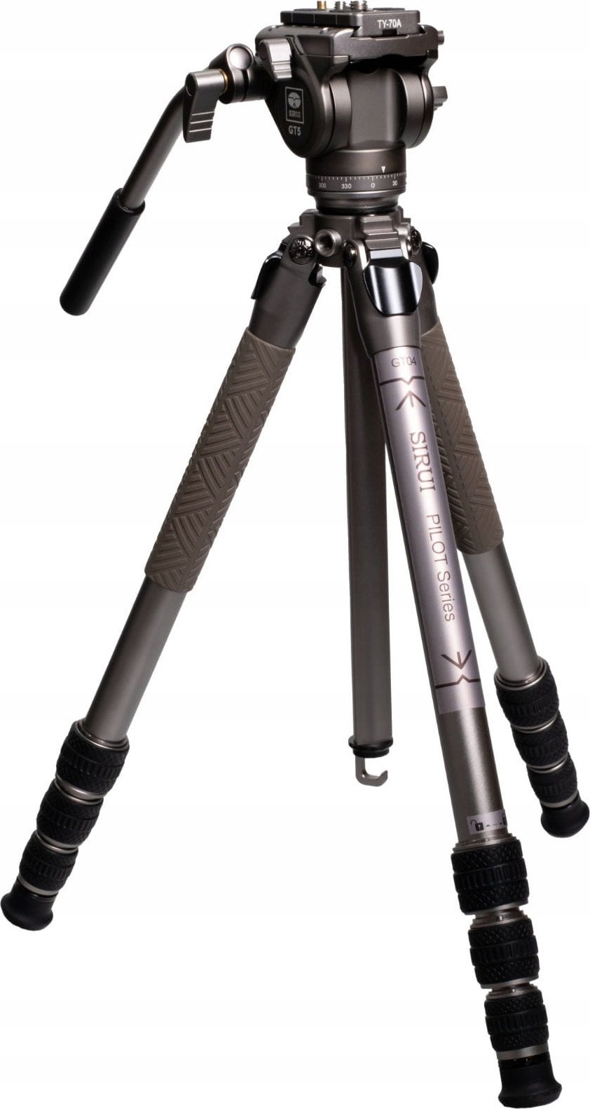 Statyw Sirui Pilot Series Alu Tripod GT04+GT5 Videohead Grey