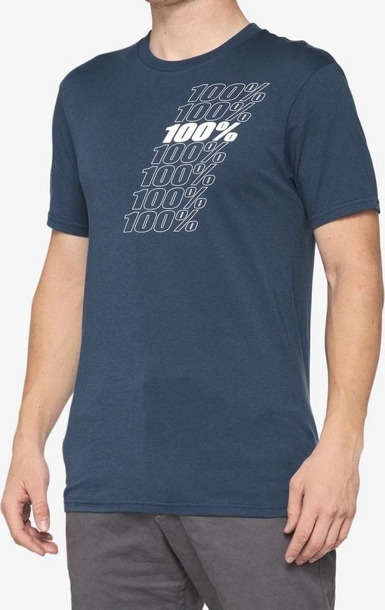 100% T-shirt 100% NORD krótki rękaw slate blue roz. L (NEW)