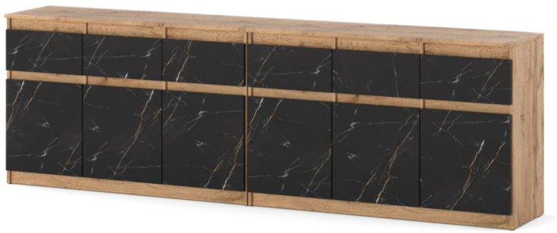 Komoda Z Szufladami 240cm Szafka Nowoczesna Duża Loft Wotan San Sebastian