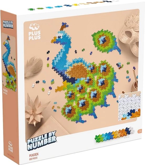 Plus Plus PLUS-PLUS PUZZLE BY NUMBER PAW - 800 ELEMENTÓW