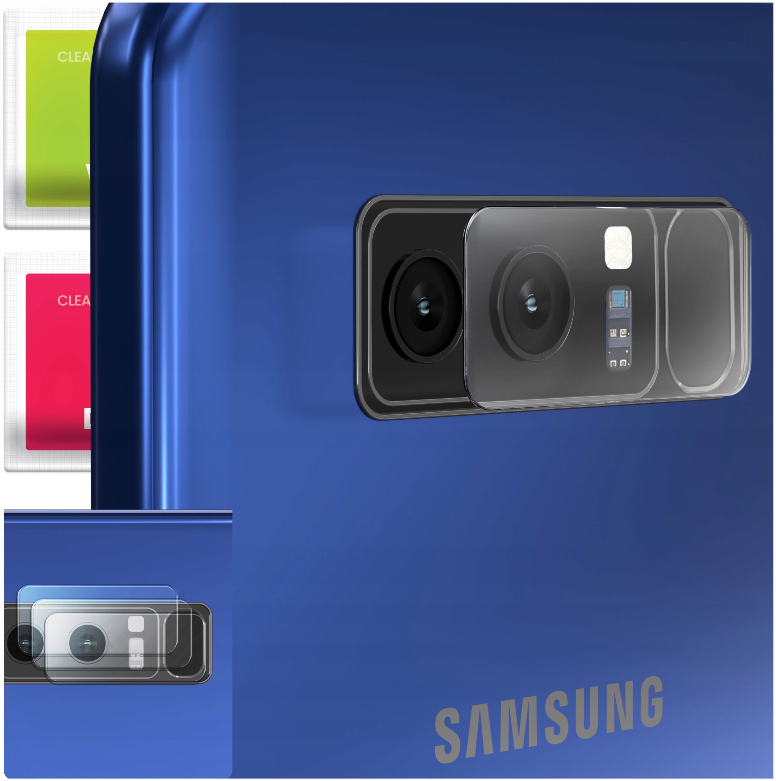 3-PAK Szkło Na Aparat Do Samsung Galaxy Note 8 (Hartowane, Na Obiektyw, 9H)