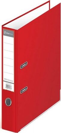 Segregator Interdruk 2-ringowy A4 75mm czerwony (394100)