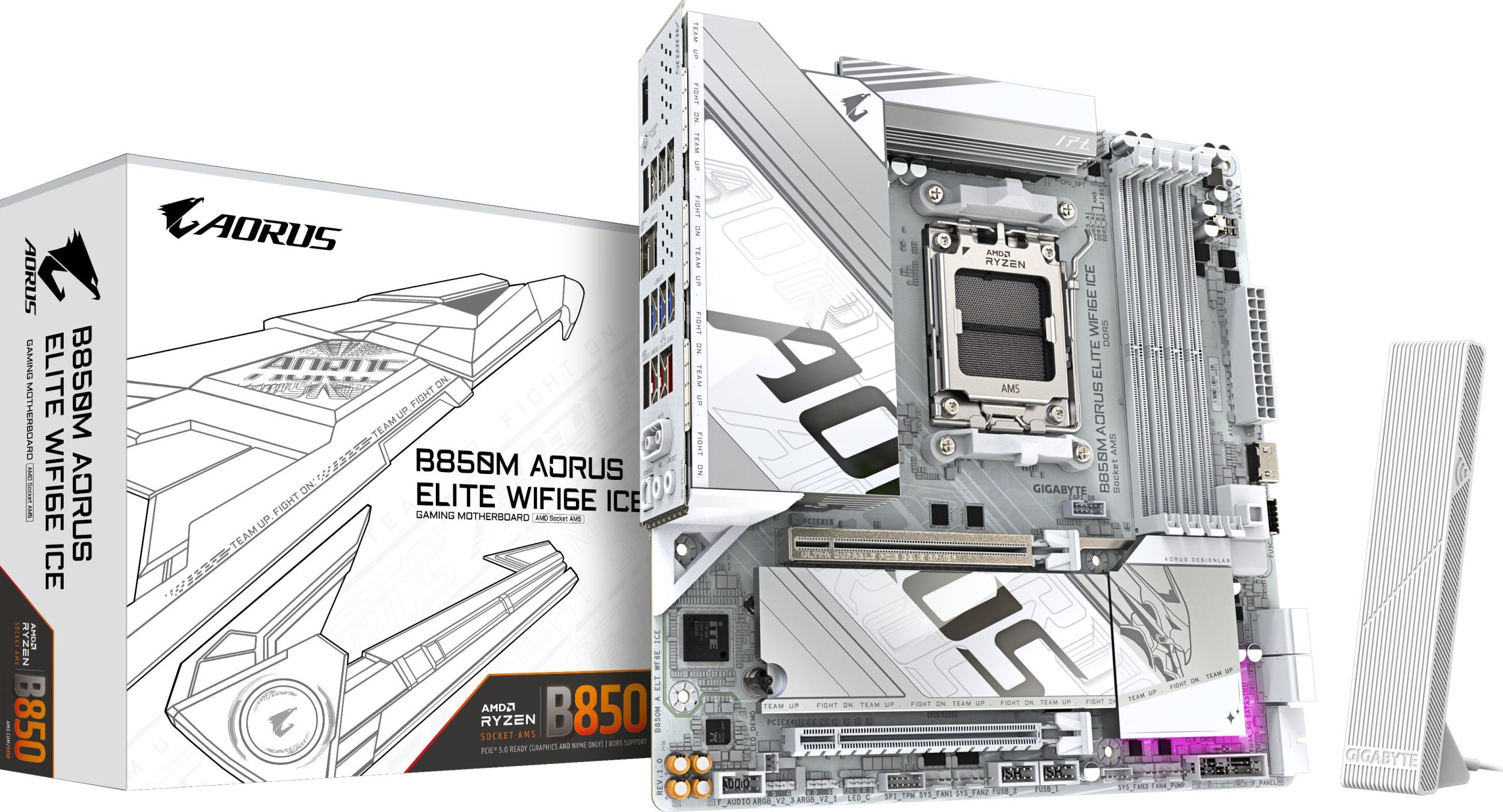 Płyta główna Gigabyte B850M AORUS ELITE WIFI6E ICE