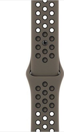 Apple Pasek sportowy Nike w kolorze Olive Grey/czarnym do koperty 45 mm