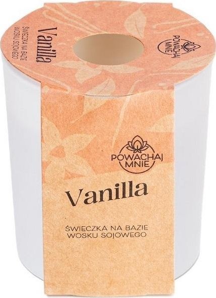 Świeczka sojowa Powąchaj mnie Vanilla biała 130ml