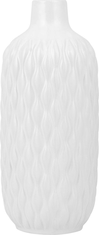 Beliani Wazon na kwiaty biały EMAR