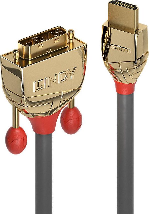 Kabel Lindy HDMI - DVI-D 0.5m czarny (JAB-3884321)