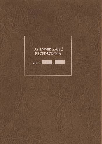 Typograf Dziennik zajęć przedszkola 02123