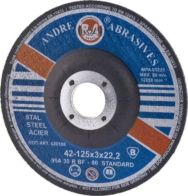 Andre ŚCIERNICA 42- 125X3X22,2 95A30T BF