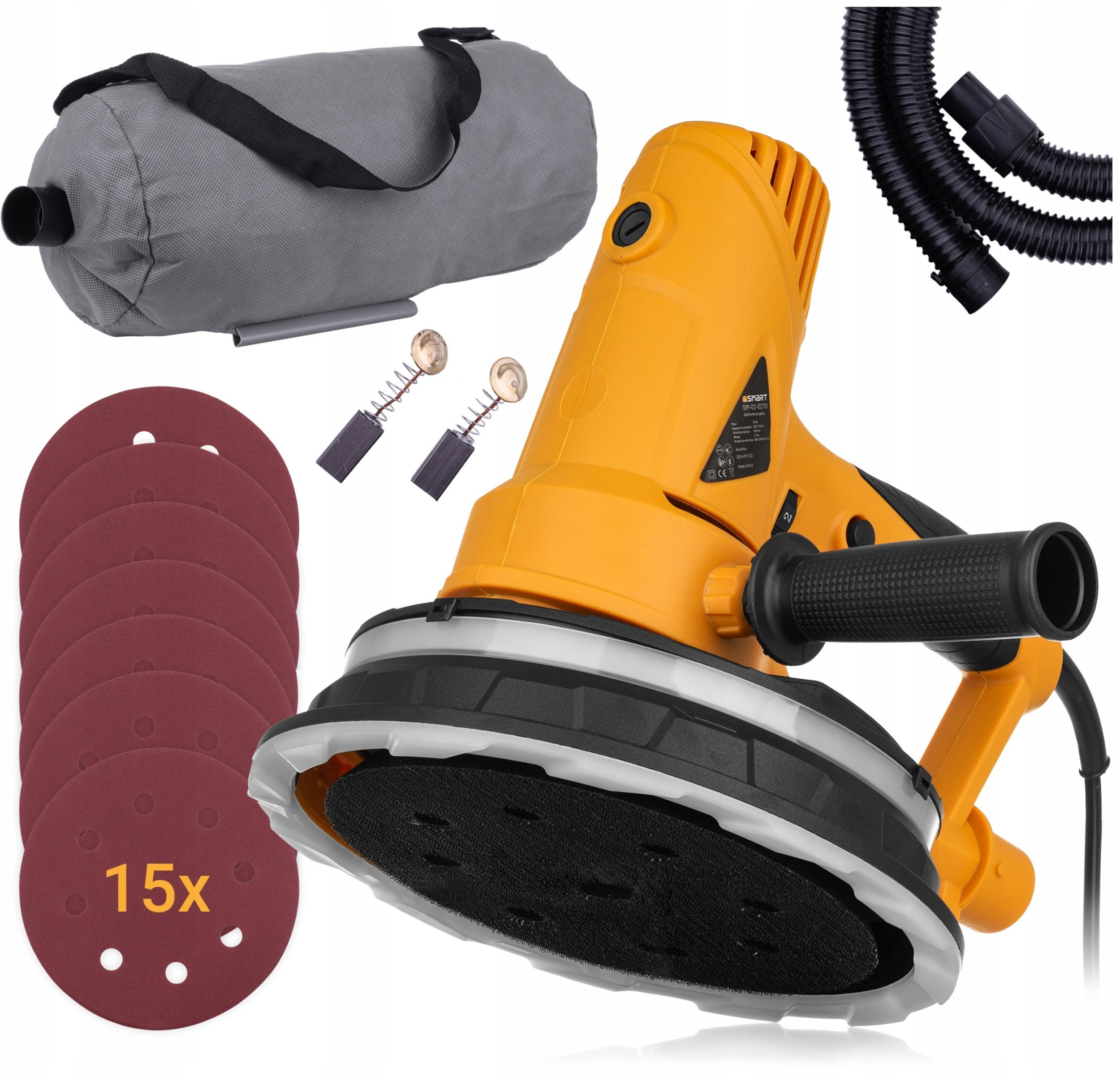 szlifierka do gipsu 710w 180mm+akcesoria