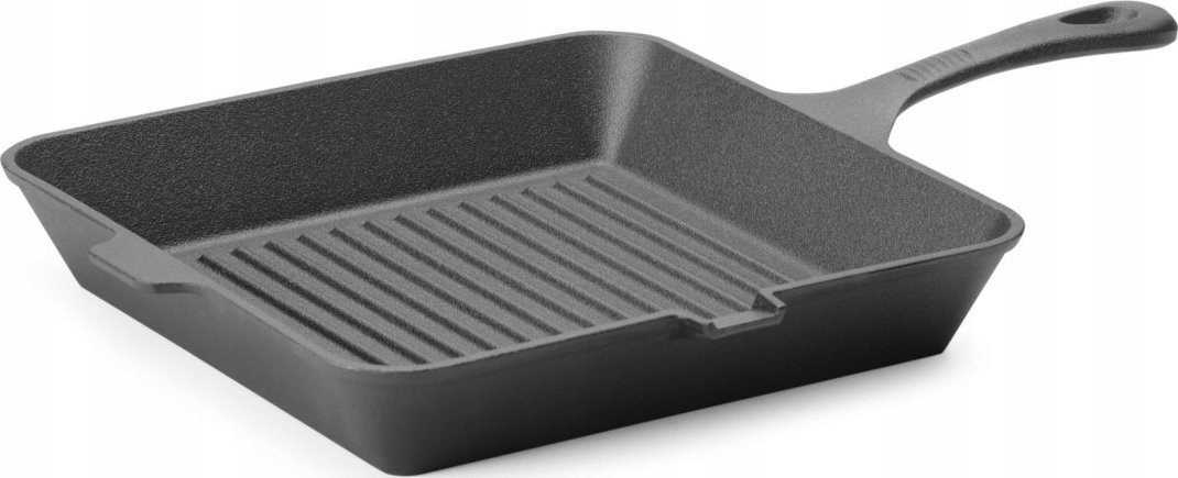 Patelnia Hendi Patelnia do grillowania mięs warzyw żeliwna 265 x 265 mm Patelnia do grillowania mięs warzyw żeliwna 265 x 265 mm