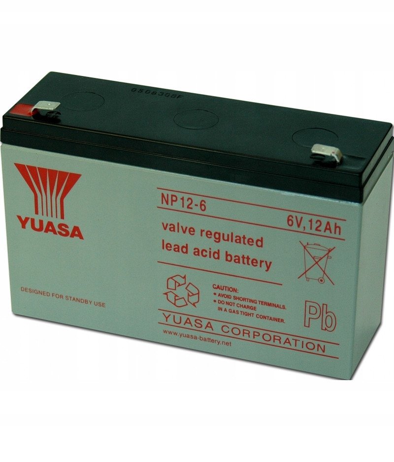 NP12-6 YUASA 12Ah 6V Akumulator AGM