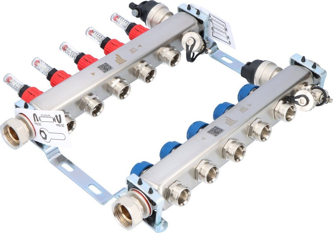 Purmo ROZDZIELACZ PREMIUM Z ROTAMETRAMI-5 OB. - FBWMSST0540142P0