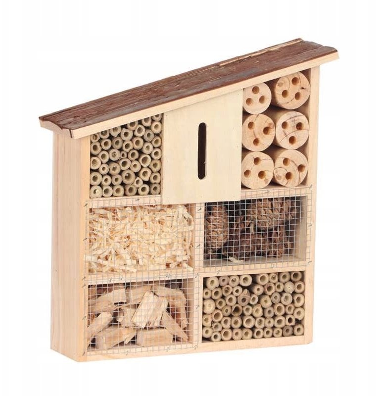 Hotel dla owadów, drewno 30x9x32 cm