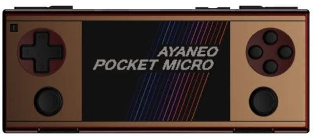 Ayaneo Pocket Micro Handheld Konsole – 8 GB LPDDR4X, 256 GB SSD, retro gold